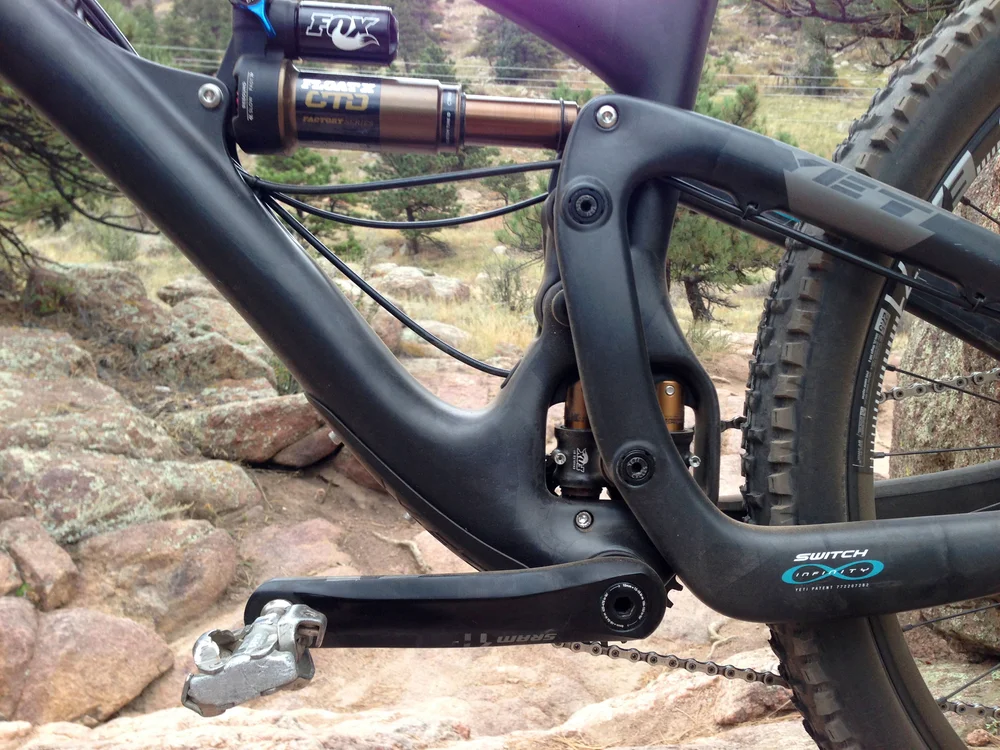  Where the magic happens - the Switch Infinity sliding pivot, with Kashima coating and grease ports. 