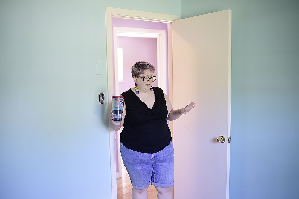  Jaxx Fox's gives a tour of her home in Knoxville in July 2021. The Fox's are first time home buyers and are working to update and fix up their house before moving in, all during Knoxville’s hottest real estate markets in recent memory. 