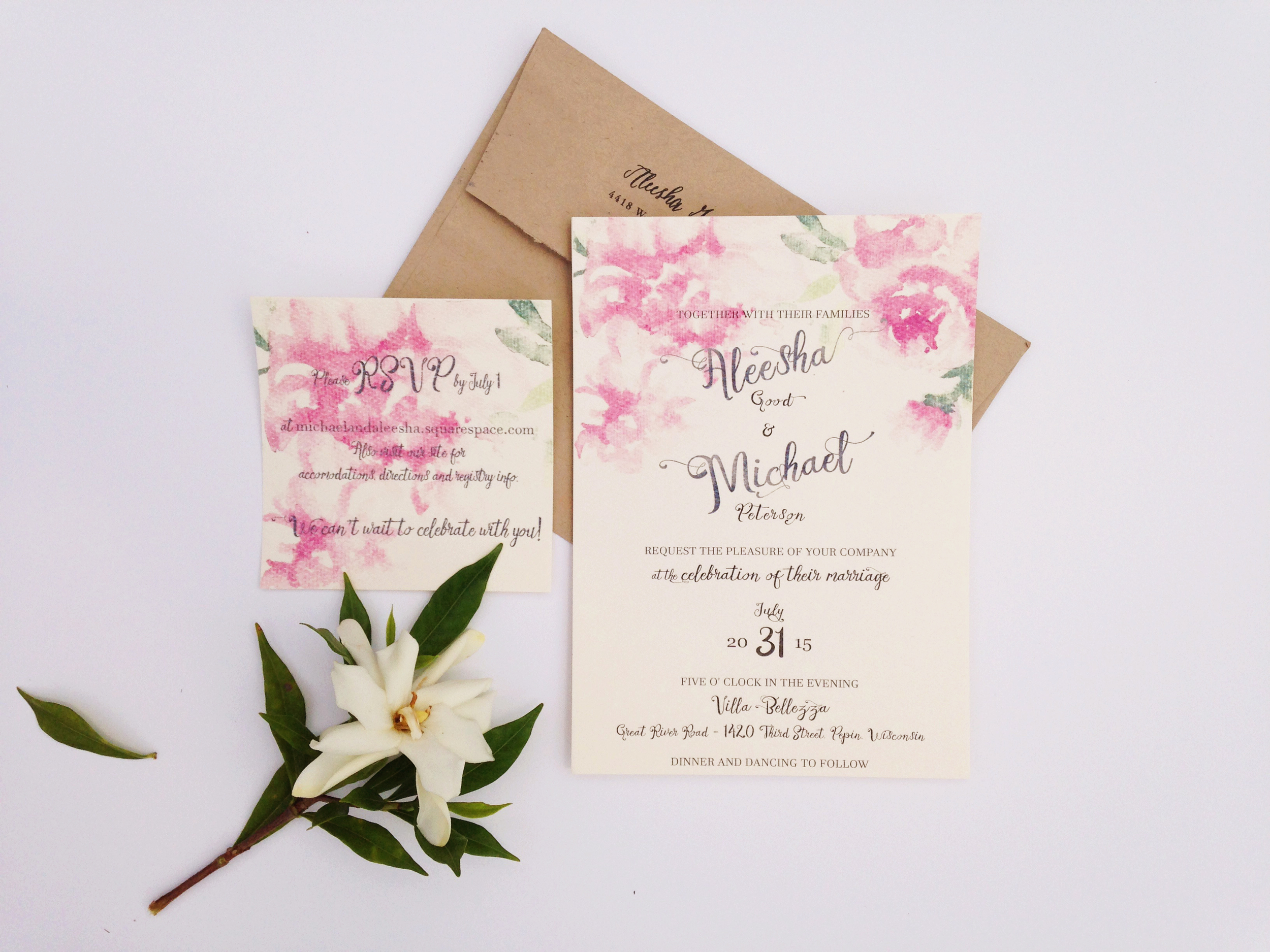 Aleesha and Michael's wedding, July 2015