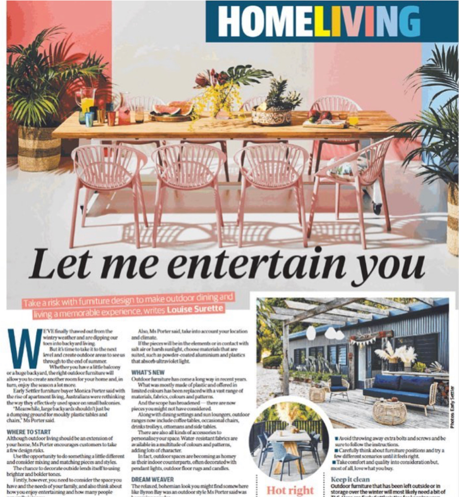 Early Settler Outdoor Collection for Herald Sun Home Living