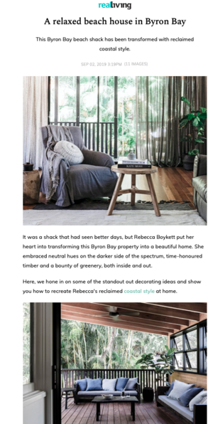 "Byron Bay Black" in Real Living