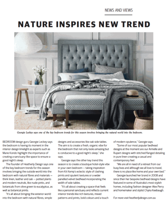 Heatherly Design in Geelong Advertiser