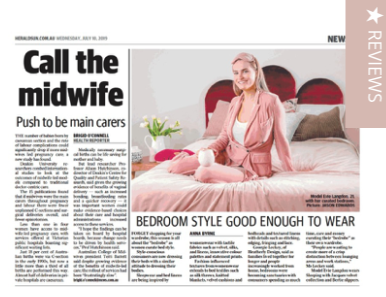 Heatherly Design in the Herald Sun