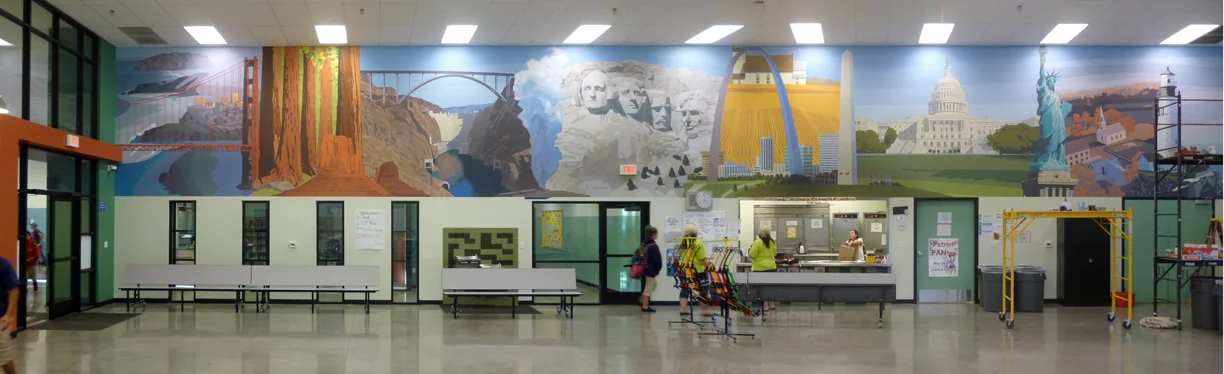 Sea to Shining Sea mural