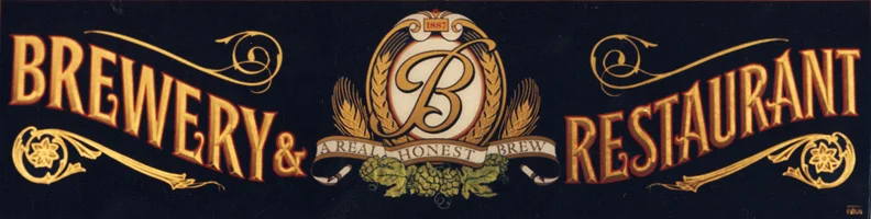 Berhoff Brewery & Restaurant gold leaf sign