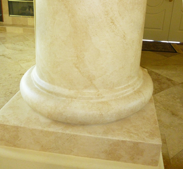 Faux Marble on Column