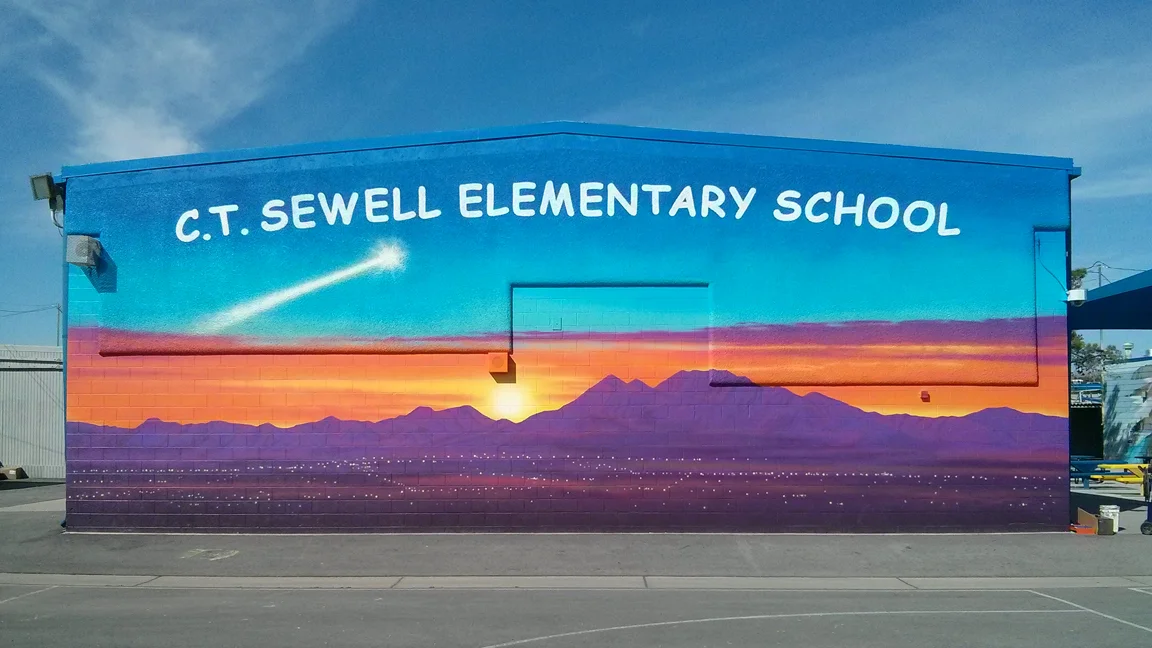 C.T. Sewell Elementary School Playground Mural