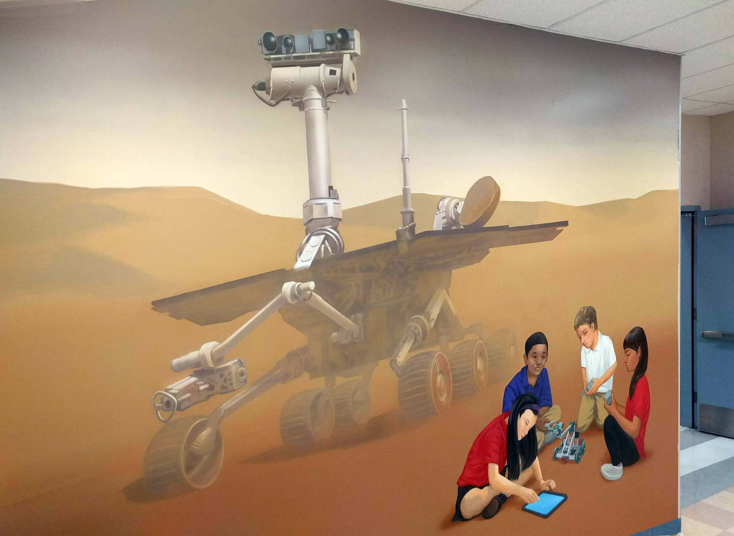 Mars Rover Robotics Mural
