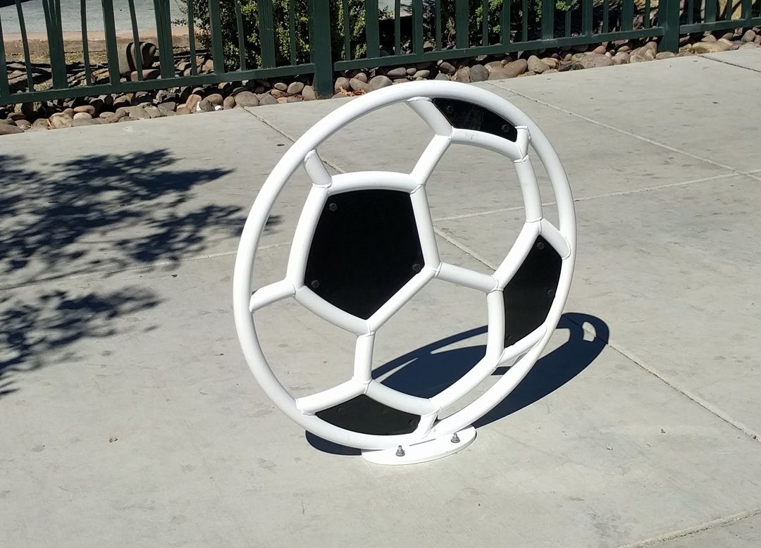Soccer Ball Bike Rack