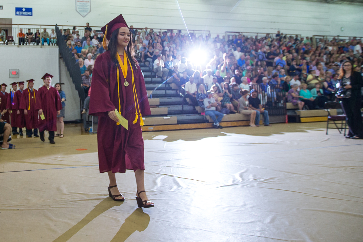  Dexter High School students attend their graduation ceremony at Dexter High School on Sunday, June 11, 2017. 294 students accepted their diplomas. Matt Weigand | The Ann Arbor News 
