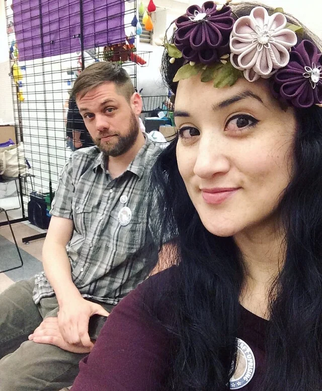 John came and helped me all weekend at the show.