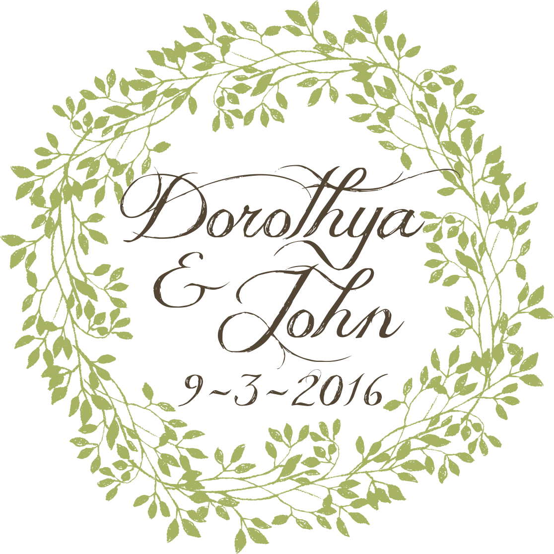 Wreath art for our stickers was designed by Lisa Glantz