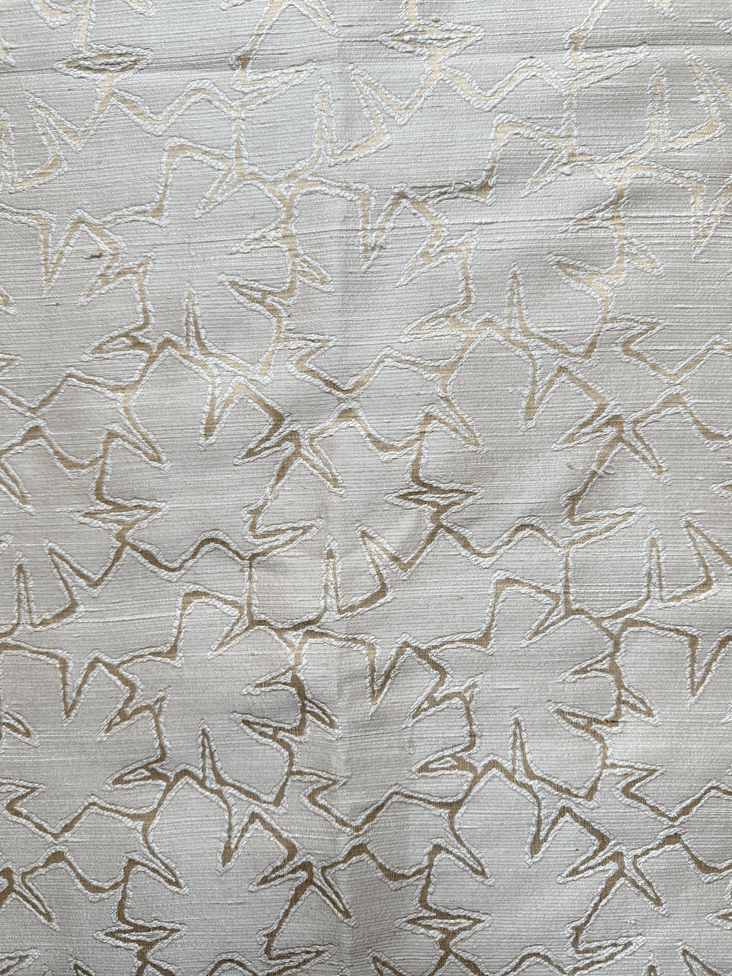 Vintage Mitsukoshi Silk - Cream and Gold 3+ yards