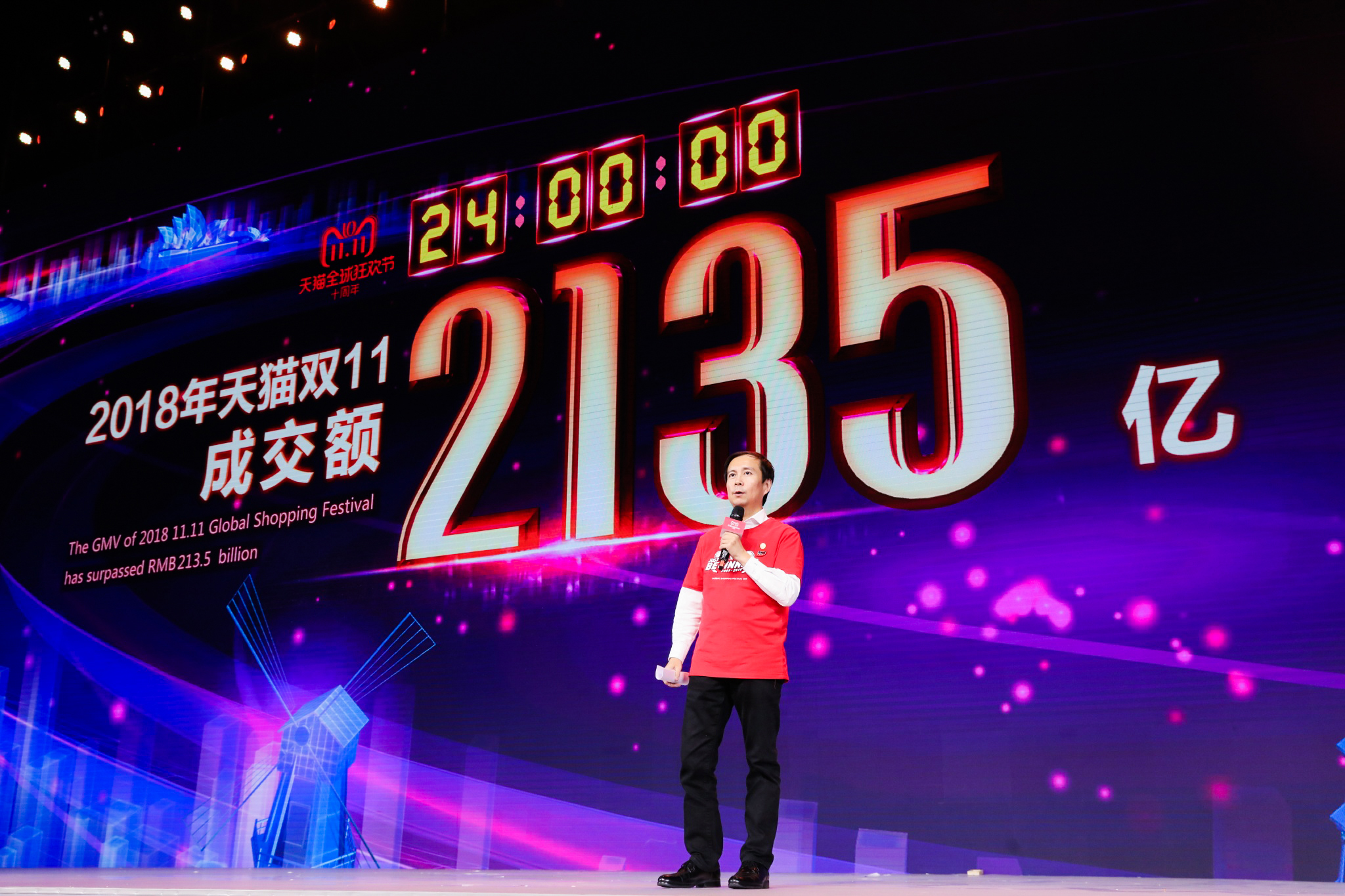 Daniel Zhang, CEO der Alibaba Group am 11.11.2018 (Foto: Alibaba )
