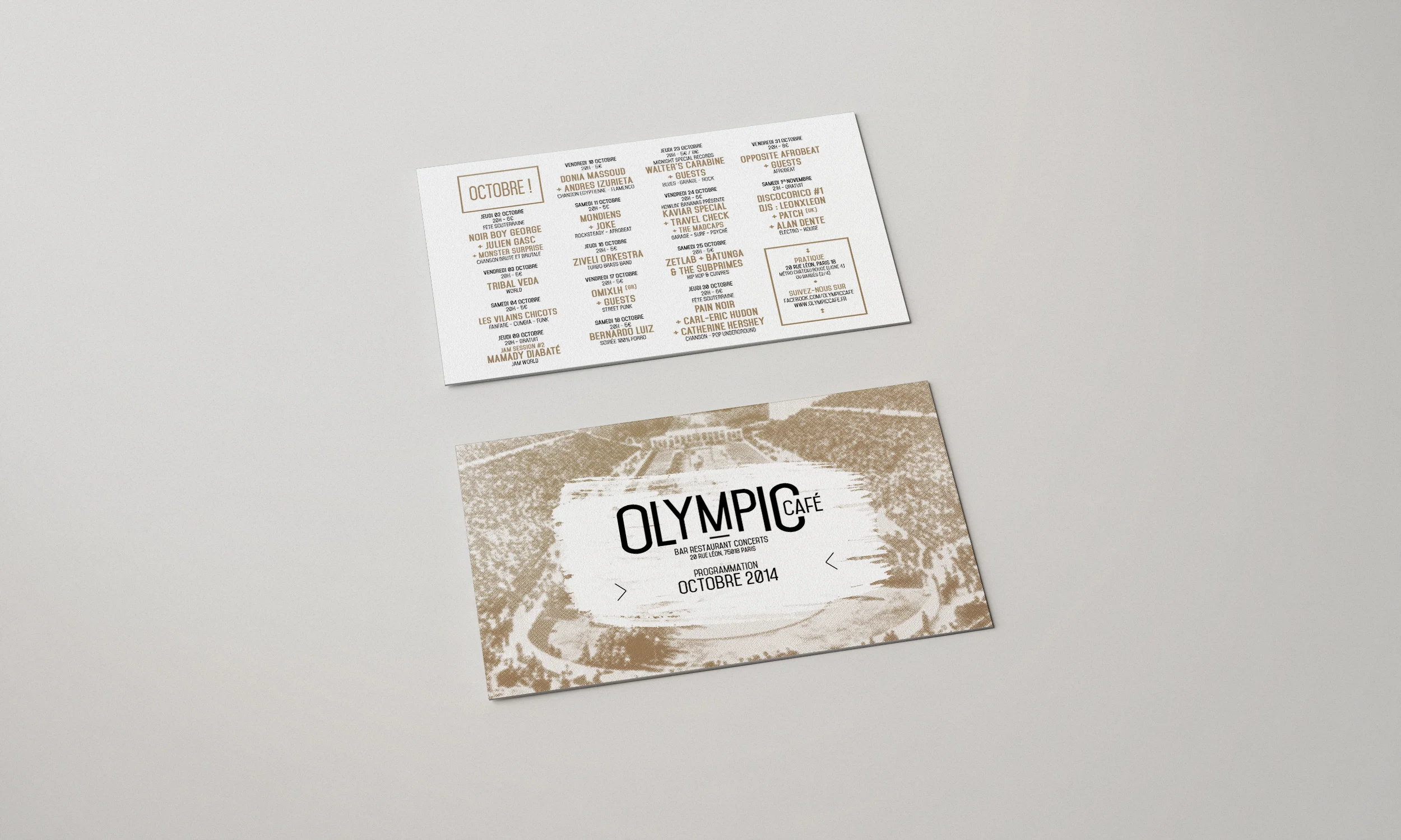 Programme Olympic Café (Paris)