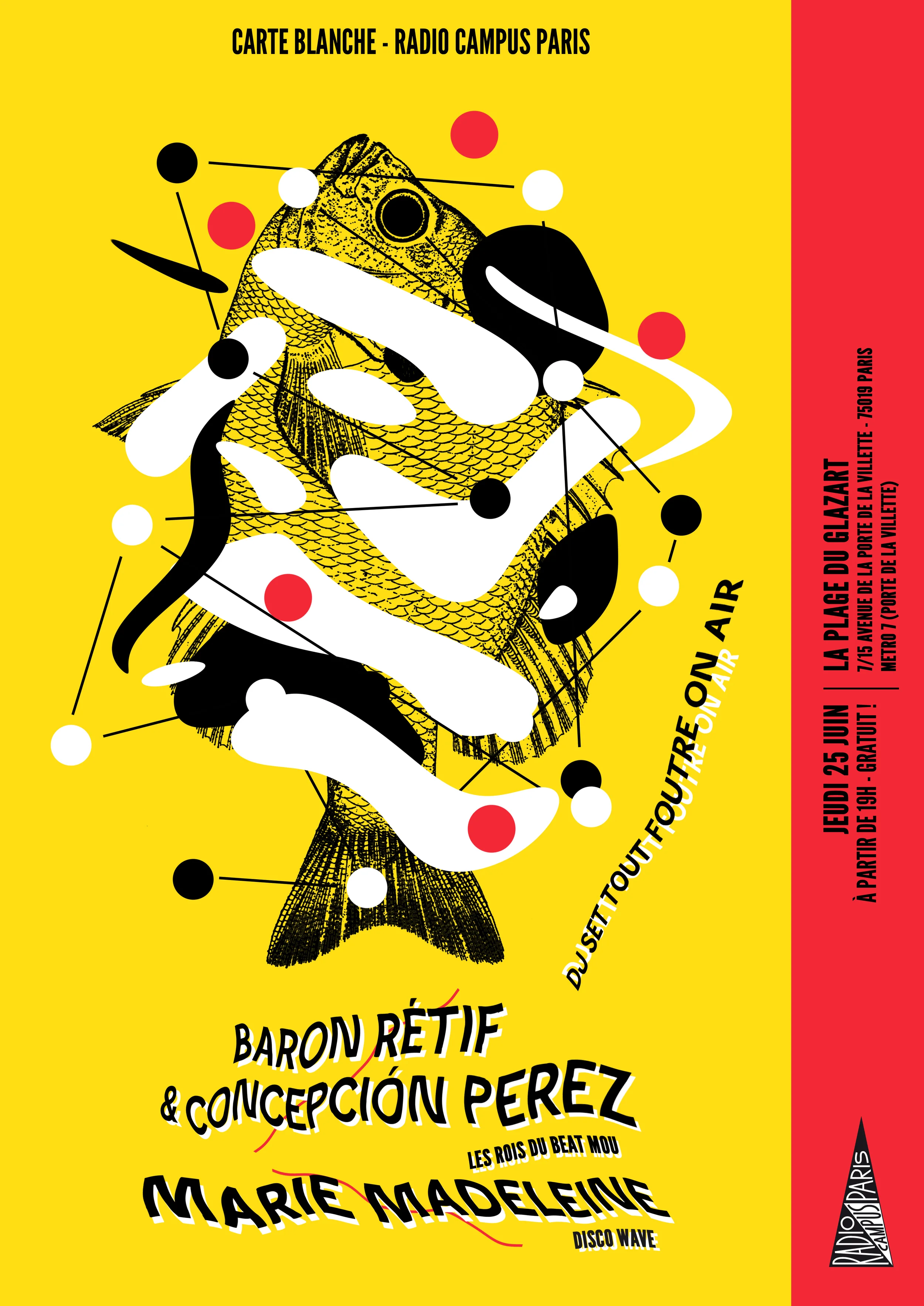 Radio Campus Paris : Baron Rétif & Concepcion Perez + Marie Madeleine | La Plage du Glazart