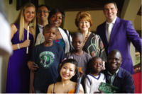 Concordia Artists, Gillian and schoolchildren from Kenyan slums