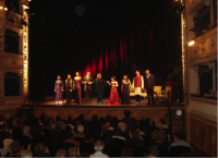 Curtain call for The Still Voice Sings Within, Teatro dei Rozzi, Siena