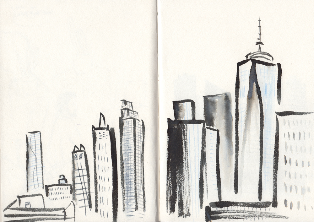 NEW YORK, VIEW FROM ROOFTOP