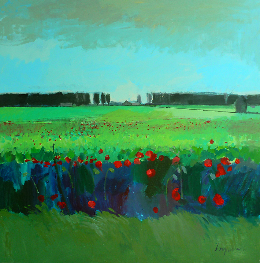 Poppies & sugar beet, Feltwell Anchor. August 2015