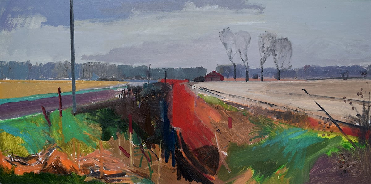 Fodderfen Drove on a foggy winter's day. Jan 2016