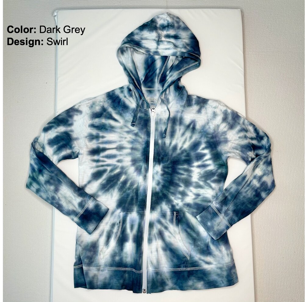 stang lommetørklæde Ulydighed Women's Light Zip Up Tie Dye Hoodie - Customizable: You Pick Colors (Option  to add embroidery for additional cost) — Surfset New York City