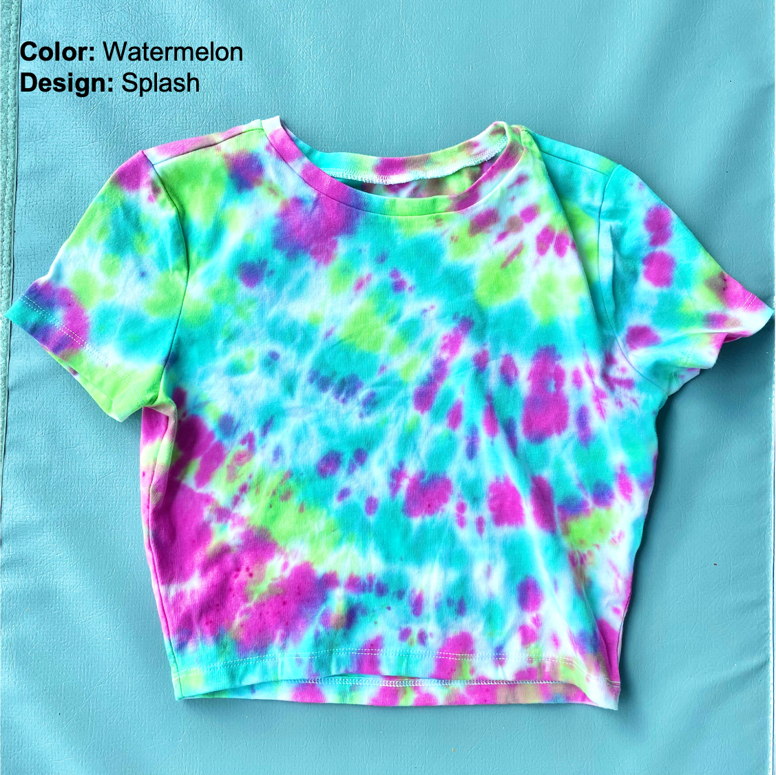 Womens Crop Top Watermelon Splash Words.png