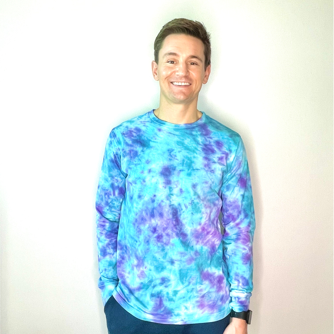 Unisex Long Sleeve Tee Mermaid Crumple Aaron.png