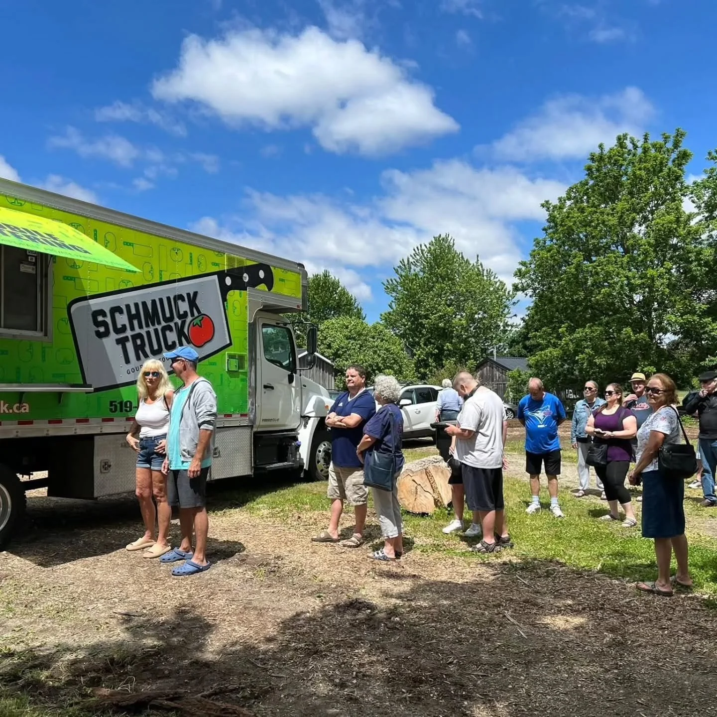 Today was a great day!! Thanks Mike,Tim and everyone at Barrie's Asparagus Farm 💚

"It's usually one of our last events of the year. But in this topsy-turvy, Memorial Cup-influenced campaign, deep-fried asparagus with the Schmuck Truck at Barri