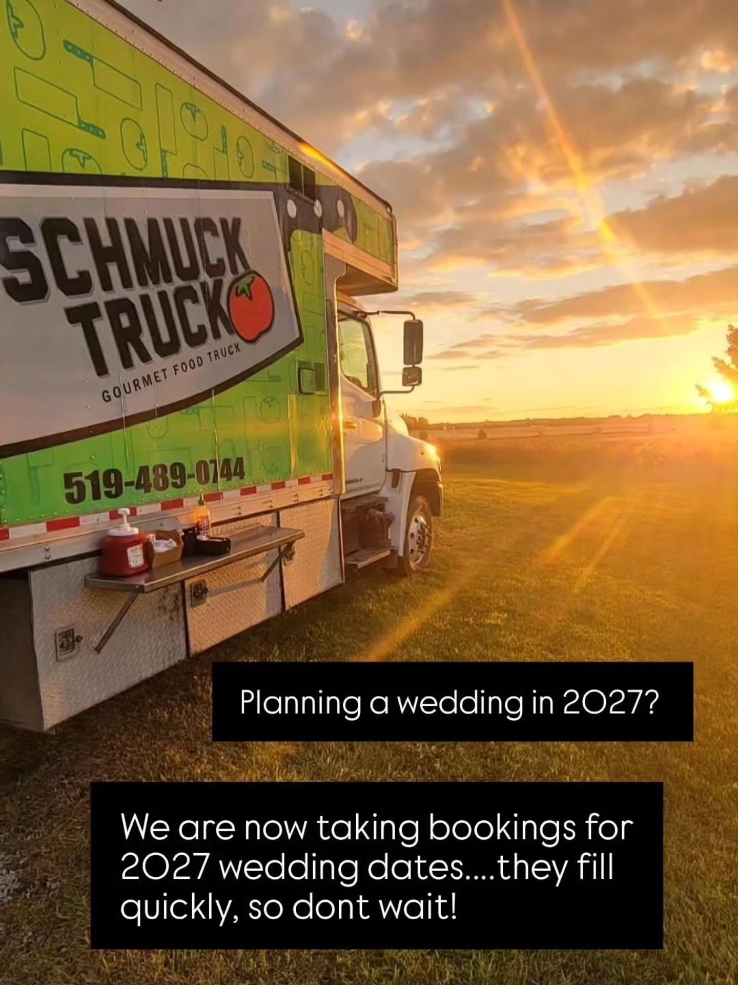 The sun may be setting on our 2026 season, but we are Booking Now for 2027!! We would love to hear from you

Our weekends fill quickly. If you are planning your 2027 wedding, we can help with stress free dinner plans that keep you on budget and keep 
