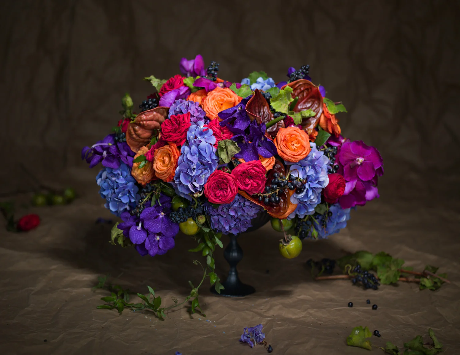 Lion Handle Urn arrangement