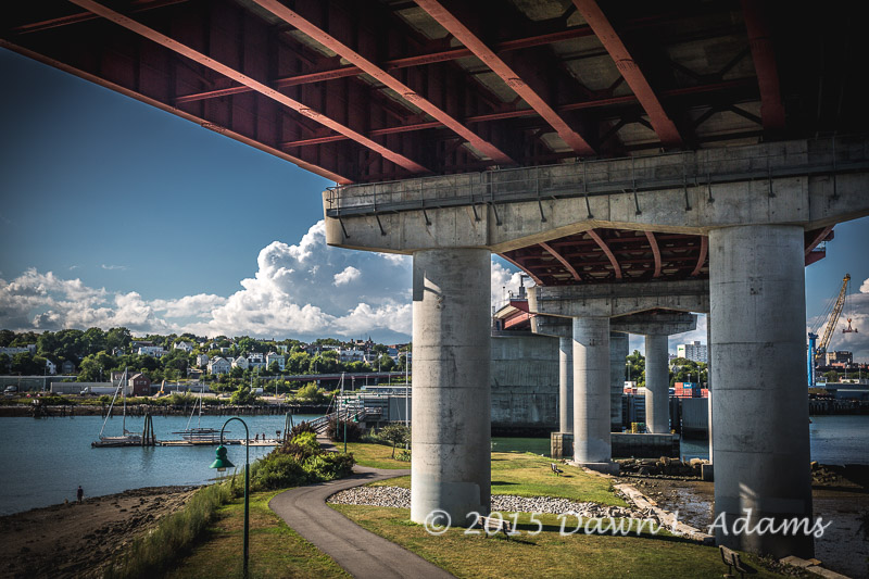  The Casco Bay Bridge connecting South Portland to downtown Portland