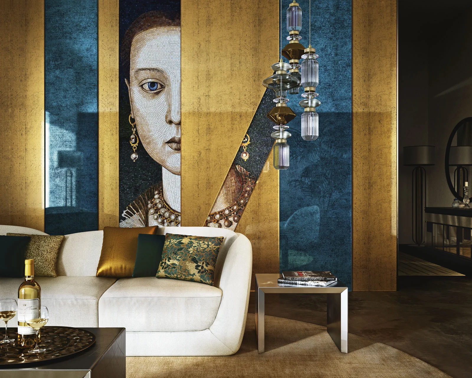 pergamino gold and antique blu