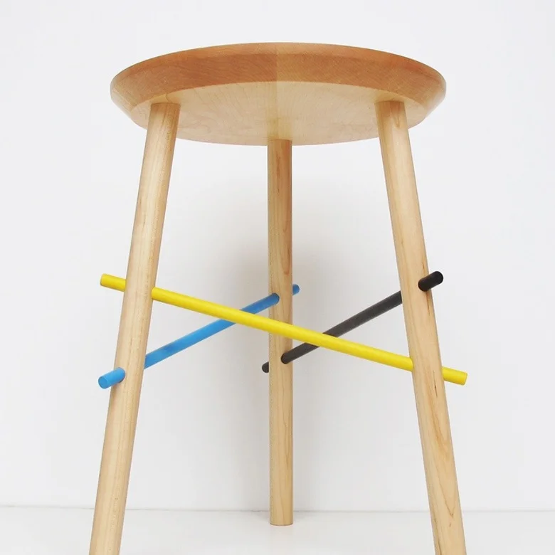 Pick Up Stool by Bower, $425"Practical and simple, but I like the playful and colorful twist, nice details.&nbsp;It seems to be the overall philosophy of Bower approach which&nbsp;is creating a nice family of objects and furniture."
