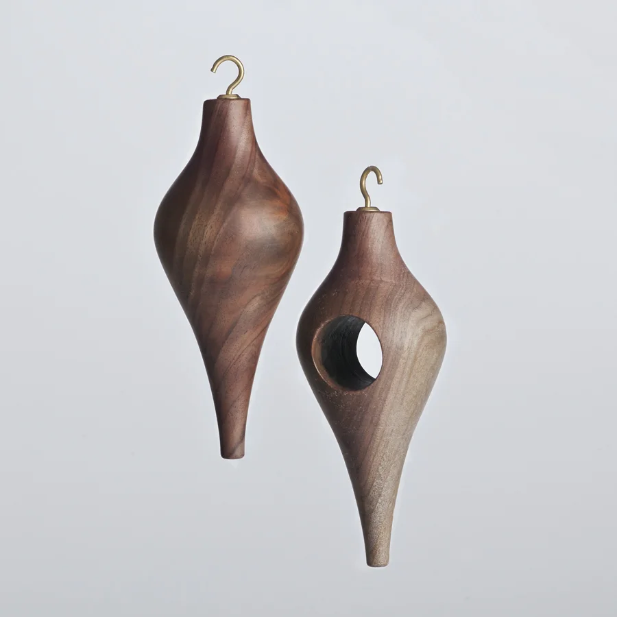 "Hand-Turned Wooden Ornament" by SHIMNA