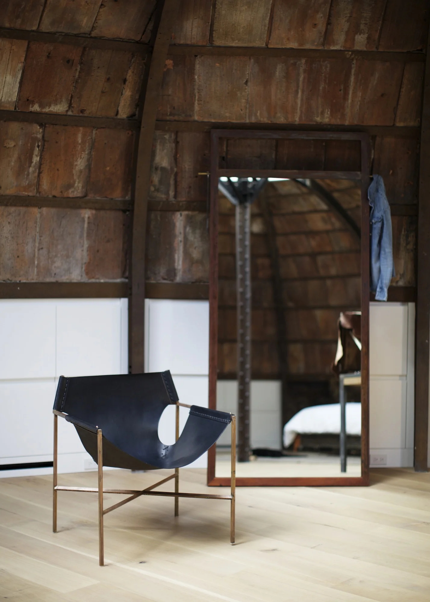 Sling Chair and Mirror by Taylor Forrest