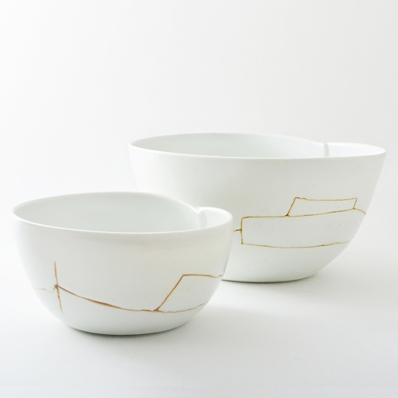 Porcelain Dart Bowl