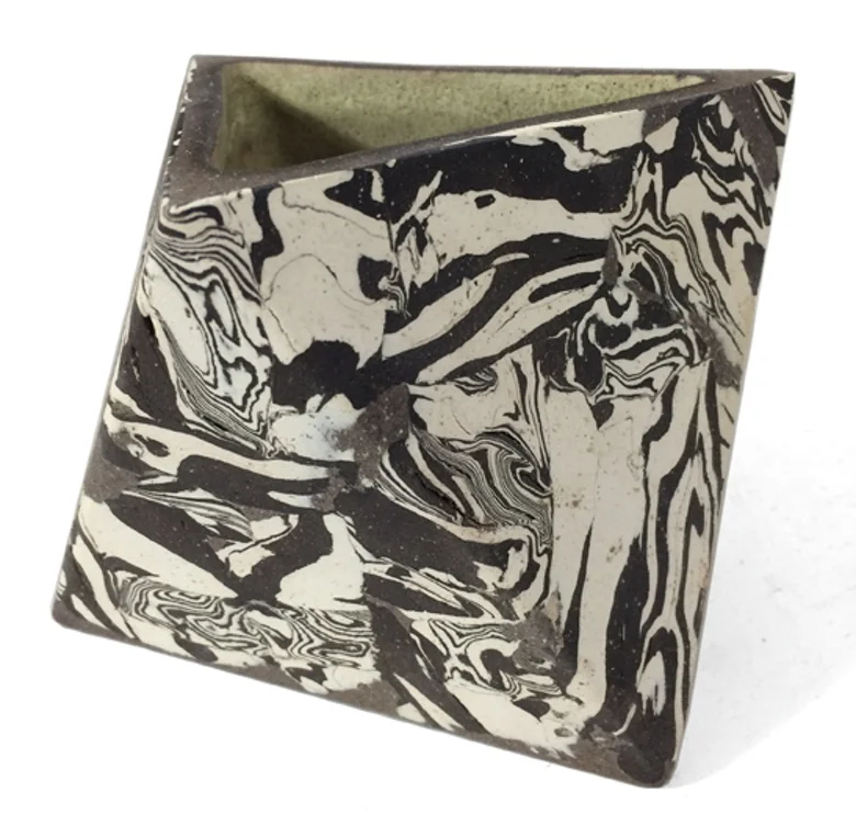 All Over Pattern Octahedron Vessel