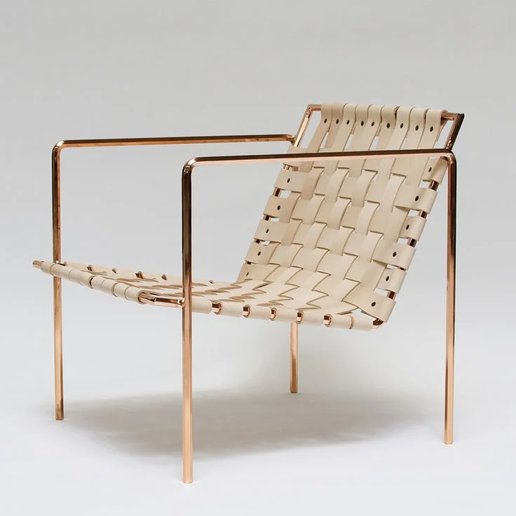 Rod + Weave Chair - Plated