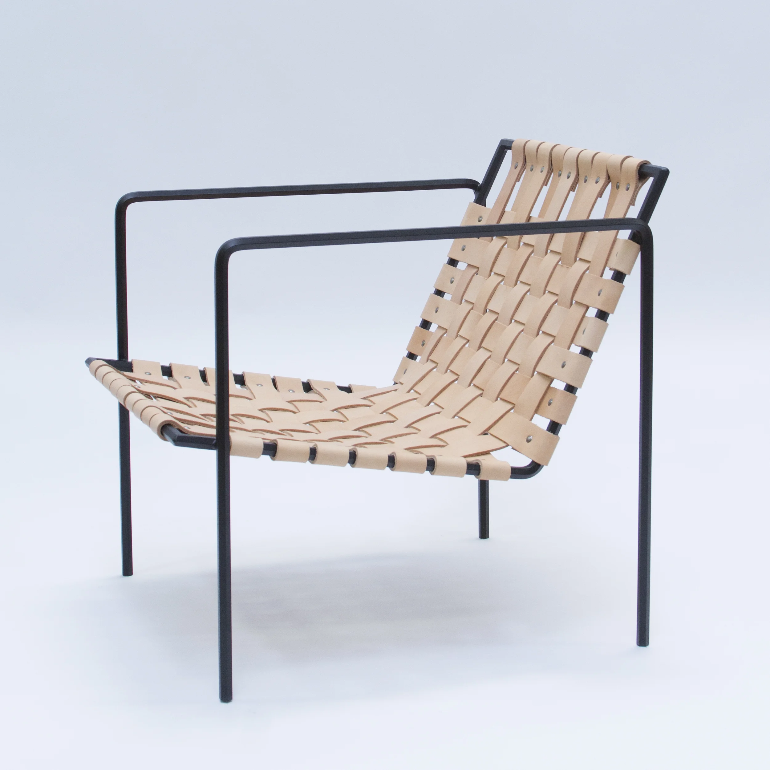 Rod + Weave Chair - Powder Coated