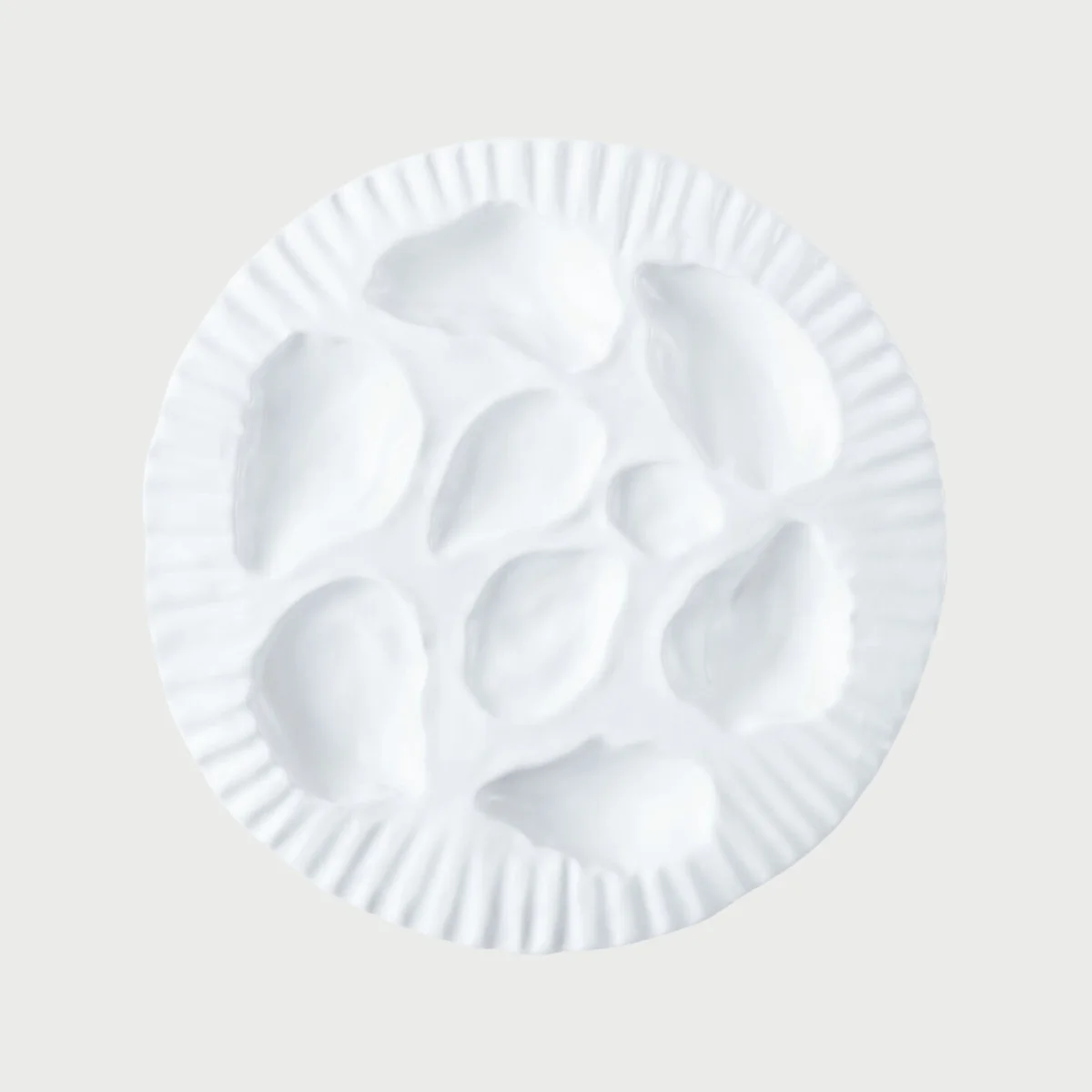 Porcelain Oyster Plate