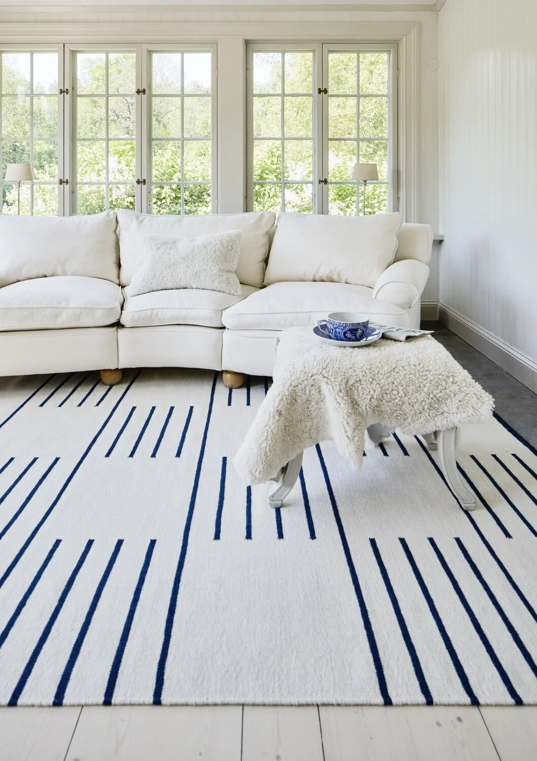 Shop on WorkOf: Classic Cream/Blue Rug