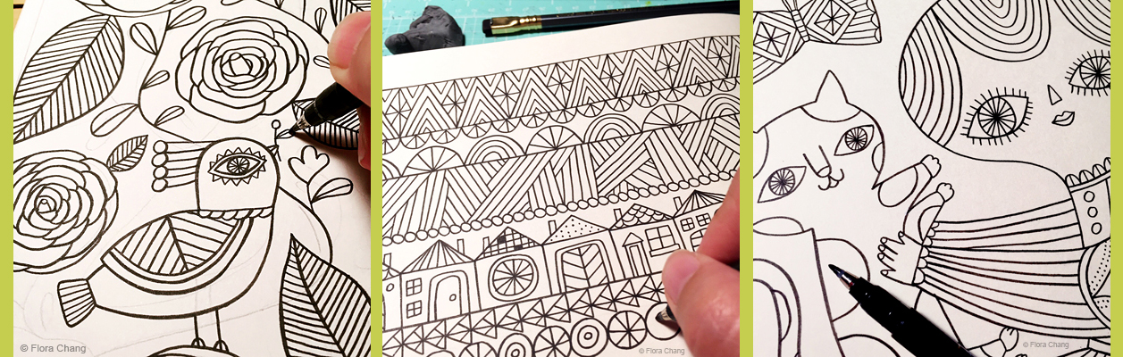Posh Adult Coloring Book: Happy Doodles for Fun & Relaxation