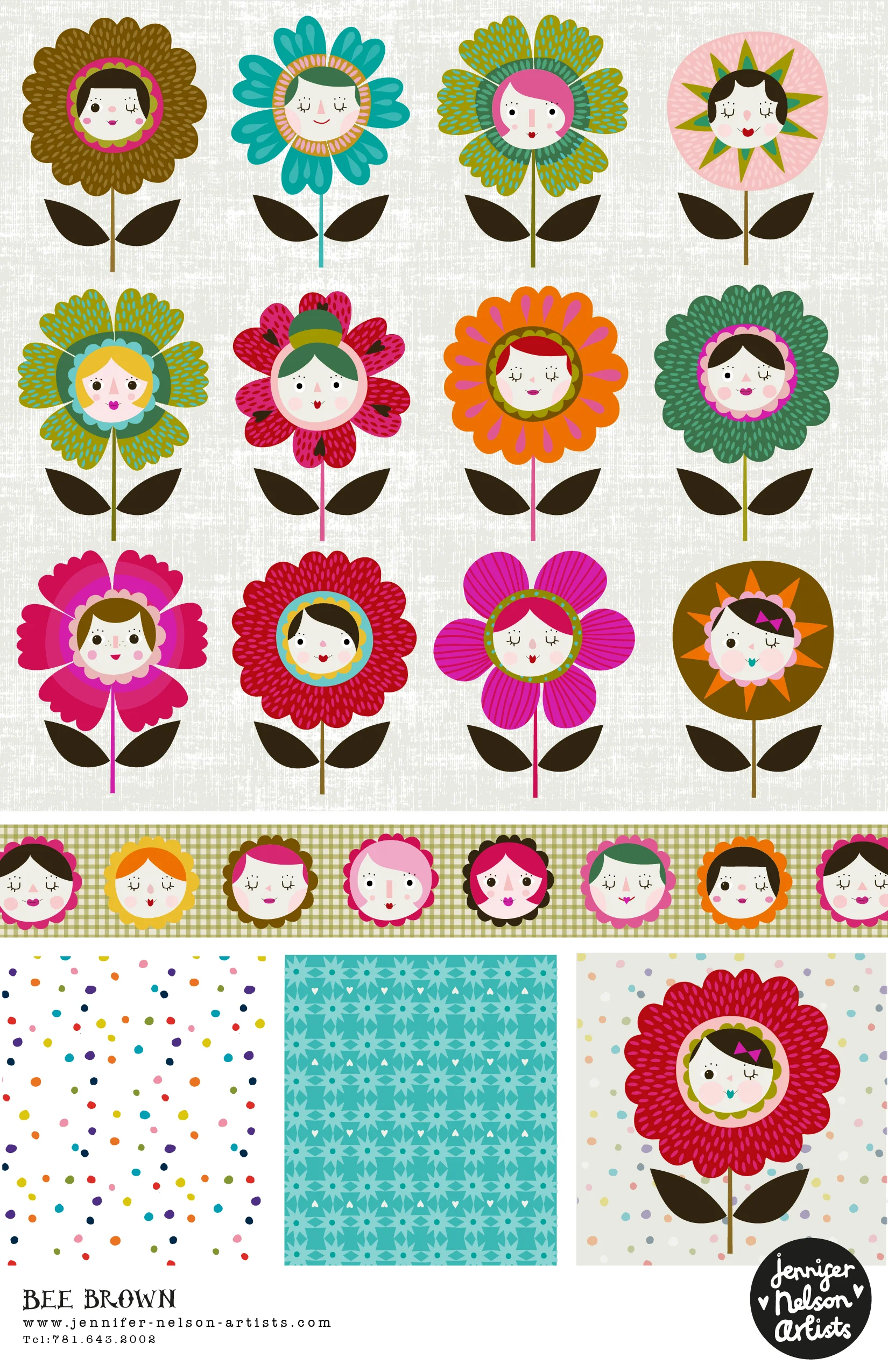 bee_brown_PP_floral_faces.jpg