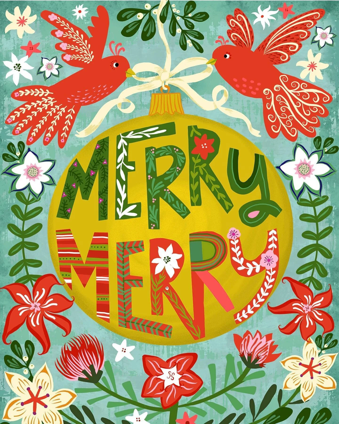 And in case you were wondering, &ldquo;does @paintingbauer do winter holiday art??&rdquo; She does&mdash; and she does it quite delightfully, I must say!!! 🕊🎄
.
.
.
#stephaniebauer #paintingbauer #jennifernelsonartists #artlicensing #artagent #arta