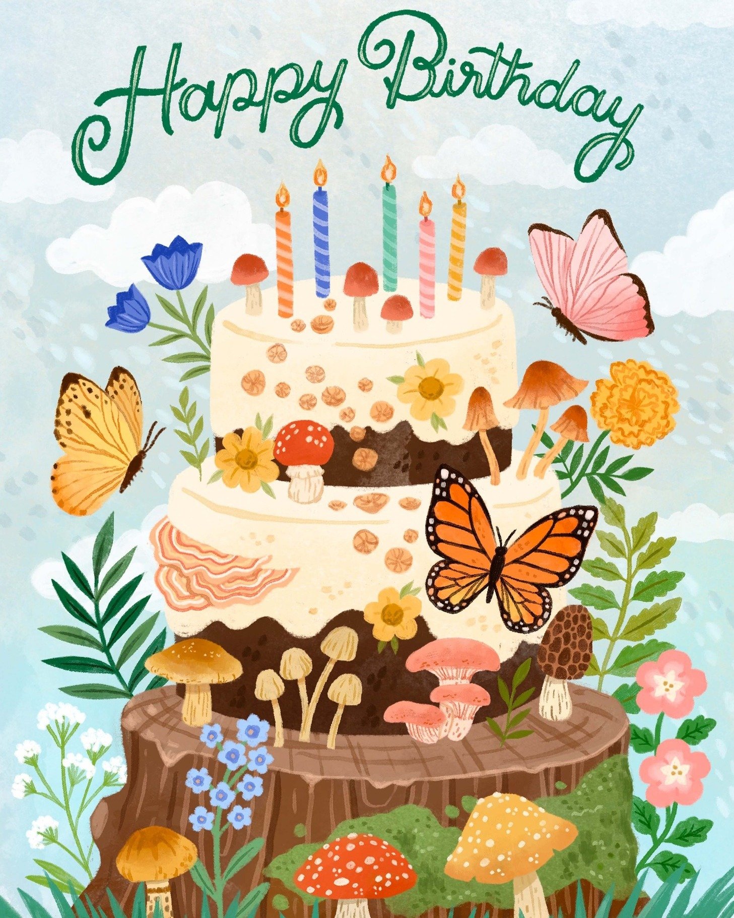 A beautiful birthday cake &amp; butterfly celebration from @nataliebriscoeillustration! This one goes out to all the Tauruses out there. ♉️

 #surfacedesign #artlicensing #tippitytopbestestartever #artagent #jennifernelsonartists #artagency #surfaced