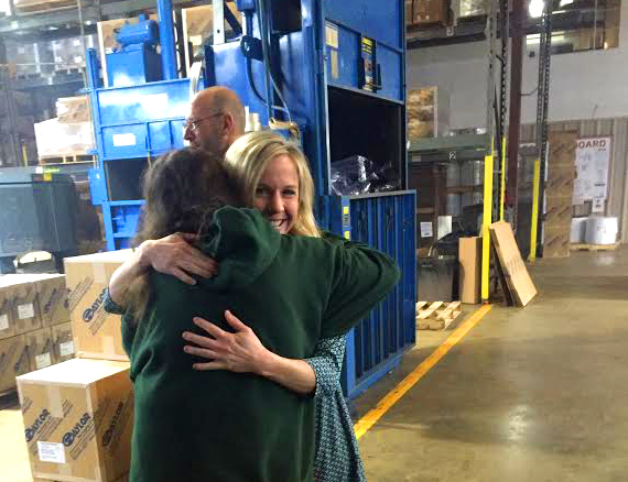 Sara has a close relationships with her employees; many have been with the company for over ten years.