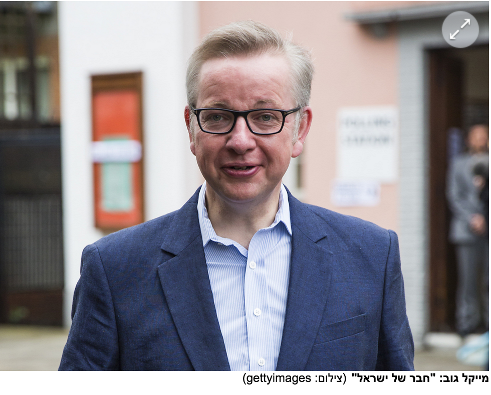Translation: Michael Gove "A Friend of Israel"