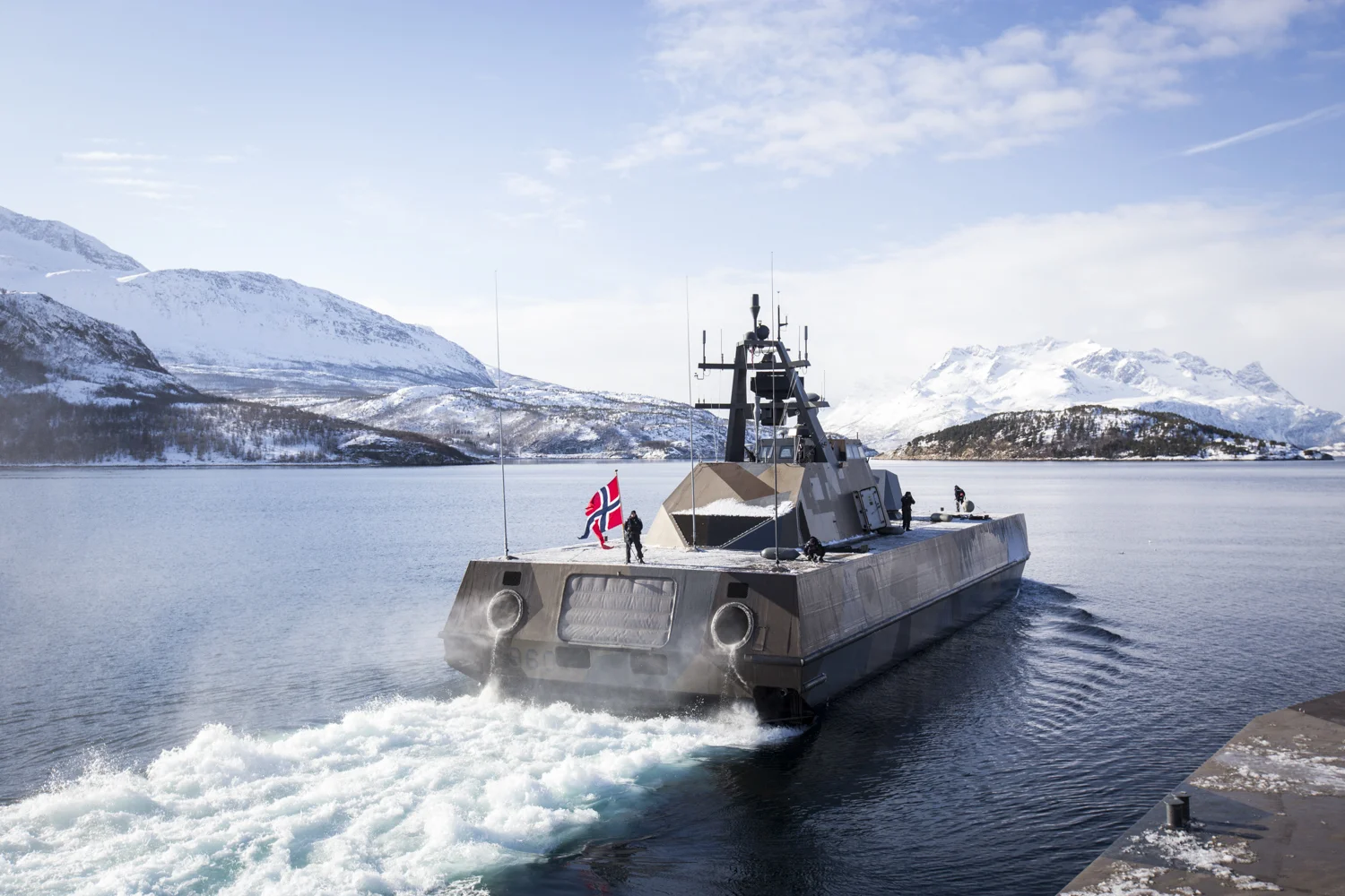 Bildet tatt for Sjøforsvaret. All videre bruk må godkjennes.
