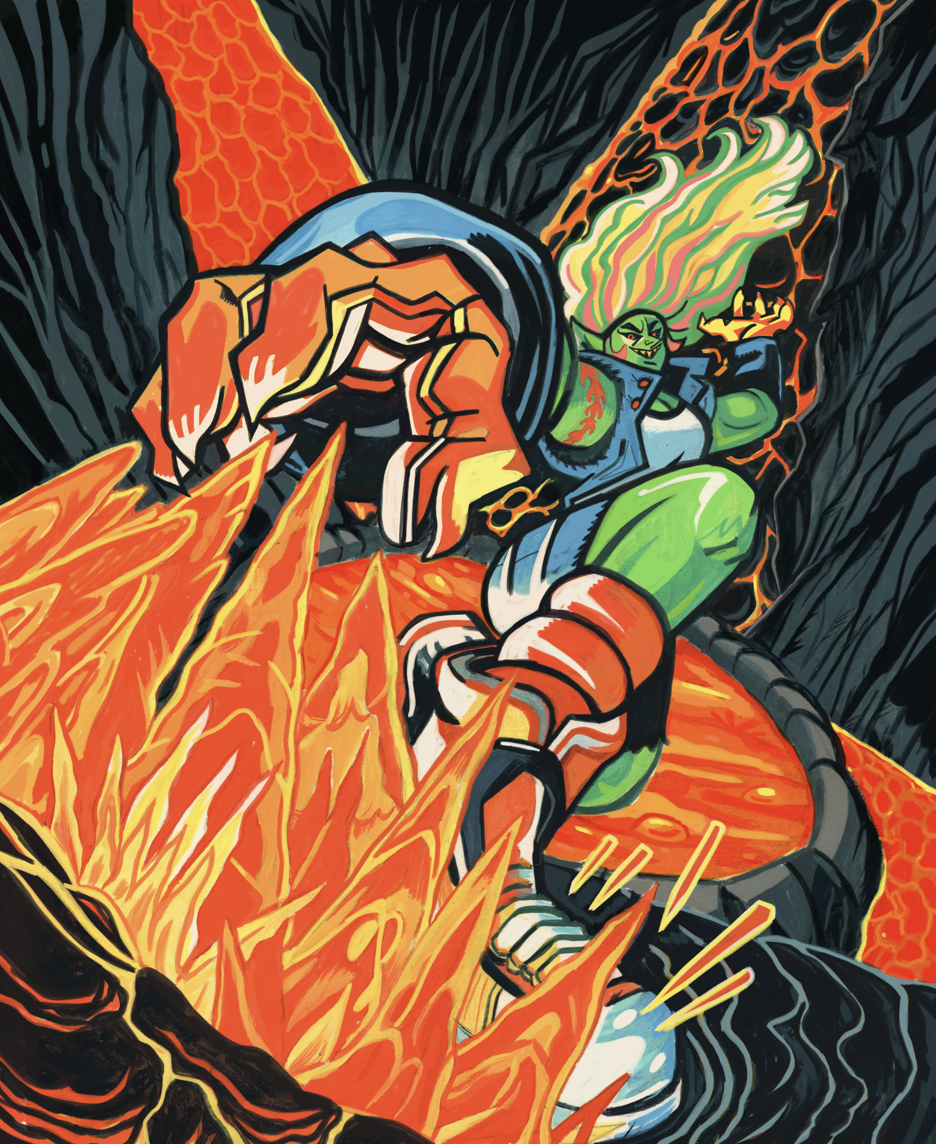 Lava Spike Original Art